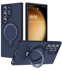 Ntech Hoesje Geschikt voor Samsung S26 Ultra hoesje zacht siliconen Navy