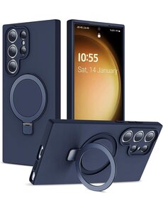 Ntech Hoesje Geschikt voor Samsung S26 Ultra hoesje zacht siliconen Navy