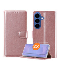 Ntech Hoesje geschikt voor Samsung Galaxy S26 5G hoesje Rose Goud