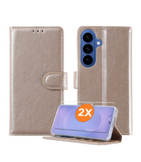 Ntech Hoesje geschikt voor Samsung Galaxy S26 5G hoesje Goud