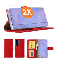 Ntech Hoesje geschikt voor Samsung Galaxy S26 Plus 5G hoesje Rood