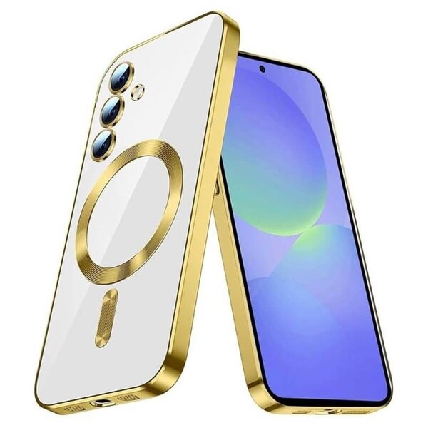 Ntech Hoesje Geschikt voor Samsung A26 Hoesje Goud - Geschikt voor MagSafeTelefoonhoesje - soft siliconen Backcover