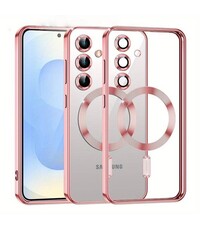 Ntech Hoesje Geschikt voor Samsung Galaxy A17 Hoesje Rose Goud