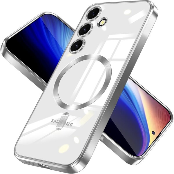 Ntech Hoesje Geschikt voor Samsung Galaxy A17 Hoesje Zliver - Geschikt voor MagSafeTelefoonhoesje - soft siliconen Backcover