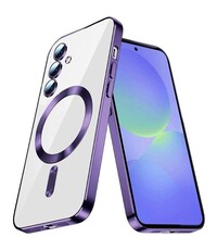 Ntech Hoesje Geschikt voor Samsung Galaxy A07 Hoesje Paars