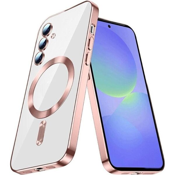 Ntech Hoesje Geschikt voor Samsung Galaxy A07 Hoesje Rose Goud - Geschikt voor MagSafeTelefoonhoesje - soft siliconen Backcover