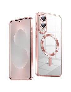 Ntech Hoesje Geschikt voor Samsung S25 Edge Hoesje Rose Goud