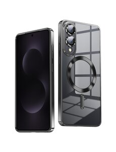 Ntech Hoesje Geschikt voor Samsung S25 Edge Hoesje Zwart