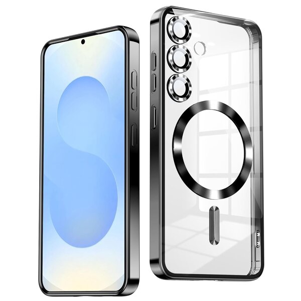 Ntech Hoesje Geschikt voor Samsung Galaxy A57 Hoesje Zwart - Geschikt voor MagSafeTelefoonhoesje - soft siliconen Backcover