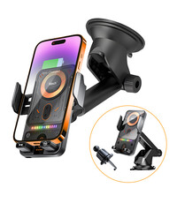 Ntech Ntech - Telefoonhouder Auto 15W QI Draadloze Oplader
