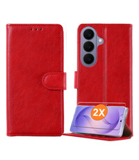 Ntech Hoesje geschikt voor Samsung Galaxy S26 5G hoesje Rood