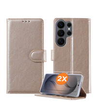 Ntech Hoesje geschikt voor Samsung Galaxy S26 Ultra 5G hoesje Goud