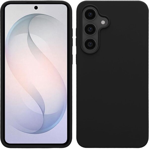 Ntech Hoesje geschikt voor Samsung Galaxy S26 5G hoesje Siliconen cover Zwart backcover