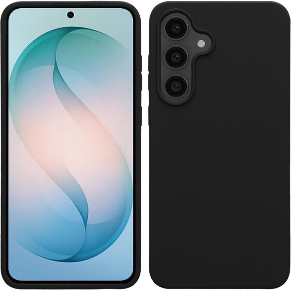 Ntech Hoesje geschikt voor Samsung Galaxy S26 Plus 5G hoesje Siliconen cover Zwart backcover