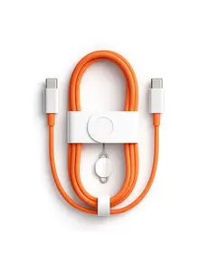 Ntech Ntech USB C Kabel 1m – usb c naar usb c kabel 60W Oranje