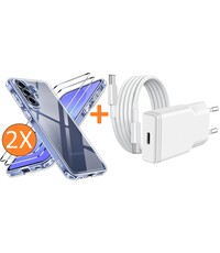 Ntech USB C Adapter 20W - USB C Snellader Met 1M USB  C Kabel