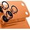 Ntech  Camera Lens Screen Protector Oranje Geschikt voor iPhone 17 Pro Camera Lens Protector - Matte Metal Plate Full Coverage