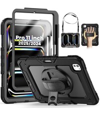 Ntech Hoes met ingebouwde Screenprotector Geschikt voor iPad Pro 11 inch M5/M4 2025/2024 hoes