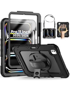 Ntech Hoes met ingebouwde Screenprotector Geschikt voor iPad Pro 11 inch M5/M4 2025/2024 hoes