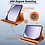 Ntech Hoes Geschikt voor Samsung Galaxy Tab A9 Plus / A11 Plus hoes – 360° draaibaar tablethoes – Oranje
