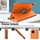 Ntech Hoes Geschikt voor Samsung Galaxy Tab A9 Plus / A11 Plus hoes – 360° draaibaar tablethoes – Oranje