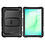 Ntech Tablet Hoes Geschikt voor Samsung Galaxy Tab A11 Plus hoes Zwart - Rugged Shockproof Backcover met kickstand
