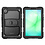 Ntech Tablet Hoes Geschikt voor Samsung Galaxy Tab A11 hoes Zwart - Rugged Shockproof Backcover met kickstand