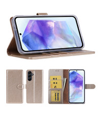 Ntech Hoesje Geschikt Voor Samsung Galaxy A57 Hoesje Goud