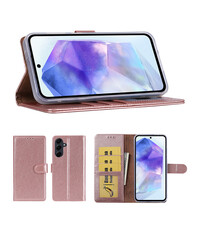 Ntech Hoesje Geschikt Voor Samsung Galaxy A57 Hoesje Rose Goud