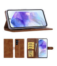 Ntech Hoesje Geschikt Voor Samsung Galaxy A57 Hoesje Bruin