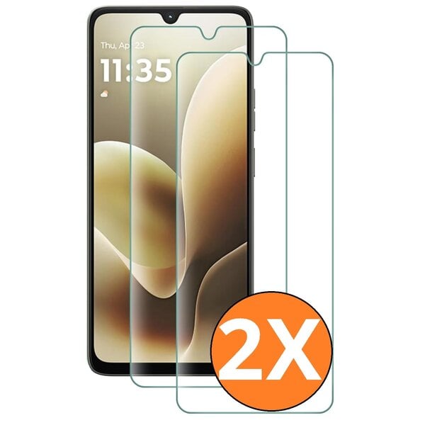 Ntech Screenprotector Geschikt voor Mototola Moto G06/G06 Power Screenprotector - Beschermglas - gehard glas – tempered glass - 2 Stuks