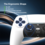 Ntech Ntech PS5 Controller Geschikt voor PS5 en PS5 Slim - ps5 game controller Draadloos - Wit - Audio Jack Input - Touch Sensor - Dual Trilmotoren Draadloze Controller