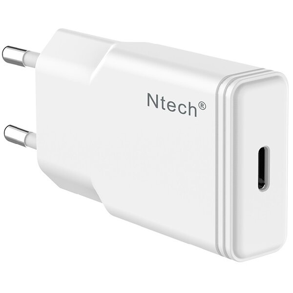 Ntech Ntech - USB C Adapter 30W - snellader USB C oplader Wit Ultra slim Geschikt voor Samsung Super Fast Charge (PPS)