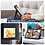 Ntech Tablet Hoes Geschikt voor Samsung Galaxy A11 Plus Navy - Galaxy A11 plus hoes met Kaartsleuven - Multi-Angle Magnetic Stand, Auto Sleep/Wake - Extra Stevig - Schokbestendig