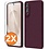 Ntech Hoesje geschikt voor Samsung Galaxy S25 Edge 5G Hoesje siliconen Wine Rood zacht siliconen hoesje TPU - met Samsung S25 Edge Screenprotector - 2 stuks