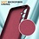 Ntech Hoesje geschikt voor Samsung Galaxy S25 FE 5G Hoesje siliconen Wine Rood zacht siliconen hoesje TPU - met Samsung S25 FE Screenprotector - 2 stuks