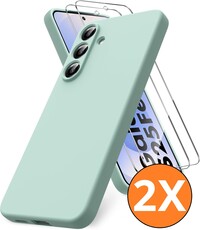 Ntech Hoesje geschikt voor Samsung Galaxy S25 FE 5G Hoesje siliconen