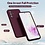 Ntech Hoesje geschikt voor Samsung Galaxy A36 5G Hoesje siliconen Wine Rood zacht siliconen hoesje TPU - met Samsung A36 Screenprotector - 2 stuks