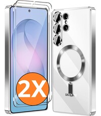 Ntech Hoesje Magsafe Geschikt voor Samsung Galaxy S26 hoesje backcover Zliver