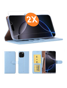 Ntech Hoesje geschikt voor iPhone 16 Pro Max hoesje Blauw