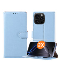 Ntech Hoesje geschikt voor iPhone 16 Pro hoesje Blauw