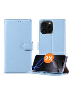 Ntech Hoesje geschikt voor iPhone 16 Pro hoesje Blauw