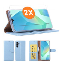 Ntech Hoesje geschikt voor Samsung Galaxy A17 / A26 5G hoesje Blauw