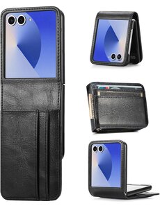 Ntech Hoesje Geschikt voor Samsung Galaxy Flip 7 Hoesje Zwart