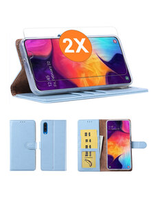 Ntech Hoesje geschikt voor Samsung Galaxy A51 hoesje Blauw