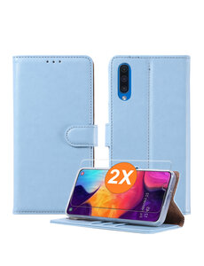 Ntech Hoesje geschikt voor Samsung Galaxy A12 hoesje Blauw