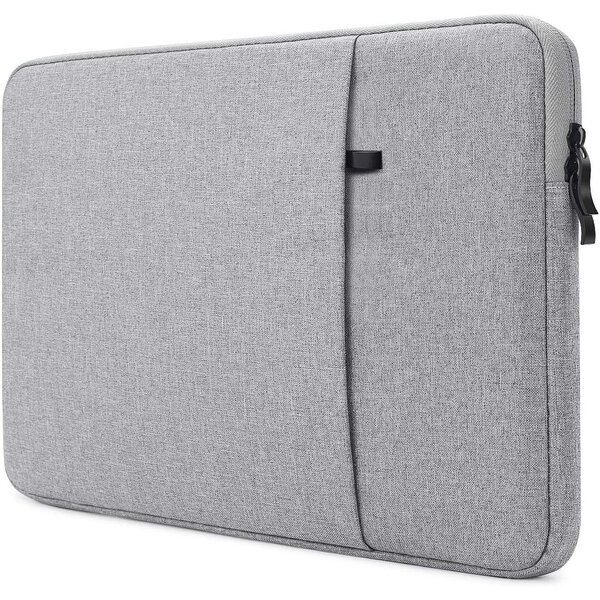 Ntech Ntech - Hoes Geschikt voor MacBook Neo Hoes Sleeve Spatwater proof Grijs - Mabook Neo 13 hoes met handvat & ruimte voor accessoires - Hoes Geschikt voor Macbook Neo (A18 Pro) M5 hoes - Hoes Geschikt voor Macbook Neo M5 2026 case