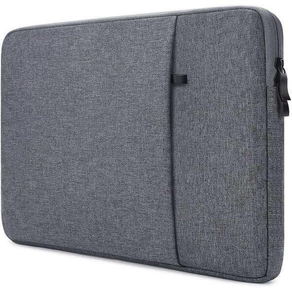 Ntech Ntech - Hoes Geschikt voor MacBook Neo Hoes Sleeve Spatwater proof Donker Grijs - Mabook Neo 13 hoes met handvat & ruimte voor accessoires - Hoes Geschikt voor Macbook Neo (A18 Pro) M5 hoes - Hoes Geschikt voor Macbook Neo M5 2026 case