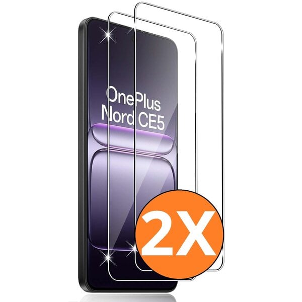 Ntech Screenprotector Geschikt voor OnePlus Nord CE5 5G screenprotector Beschermglas OnePlus Nord CE5 – gehard glas tempered glass – 2 Stuks