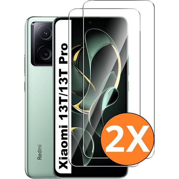 Ntech Screenprotector Geschikt voor Xiaomi Mi 13T / Xiaomi 13 Pro screenprotector Beschermglas Xiaomi 13T / Xiaomi 13 Pro – gehard glas tempered glass – 2 Stuks